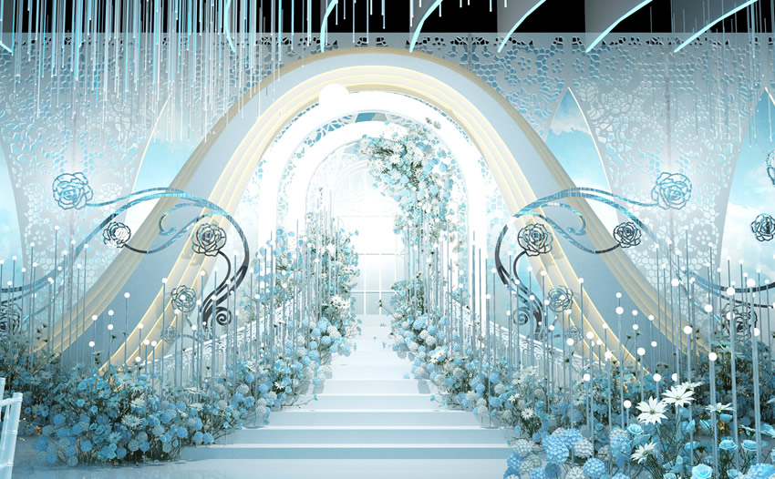 市南釡香烙馍村水晶厅效果展示